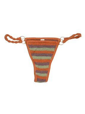 Indah Crochet Bikini Bottoms in Orange Purple Green